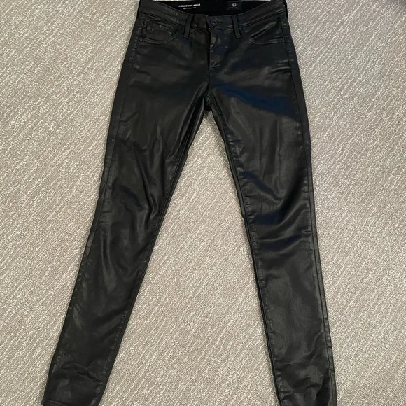 AG the legging ankle skinny leather jeans - Picture 4 of 14
